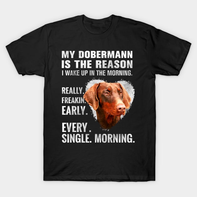 Doberman Pinscher - Dobermann T-Shirt by Nartissima